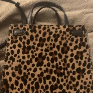 Kate Spade Lane Leopard Calf Hair Small Satchel